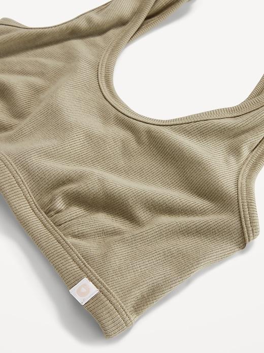 Rib-Knit Bralette Top Product Image