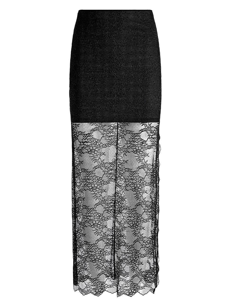 Womens Iyanna Stretch-Lace Midi-Skirt Product Image