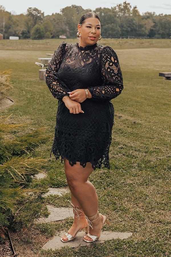 Delicate Daze Lace Mini Dress Curves Product Image