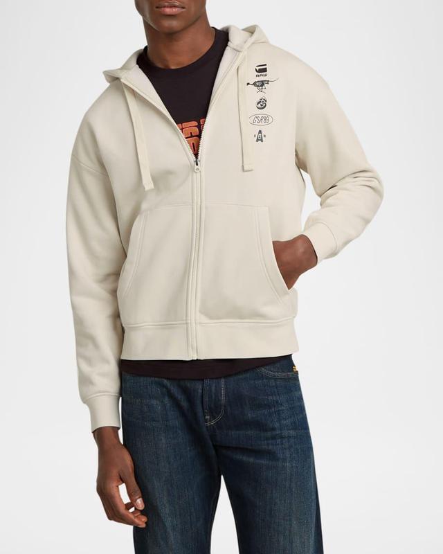 Mens Graphic Zip Hoodie Product Image