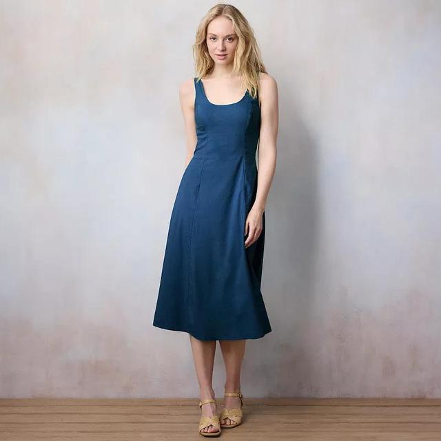 Petite LC Lauren Conrad Princess Seam Tank Midi Dress, Womens Product Image