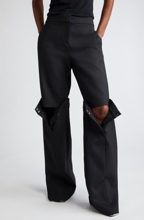 Coperni Open Knee Tailored Trouser Black. (also in 36, 38). Product Image