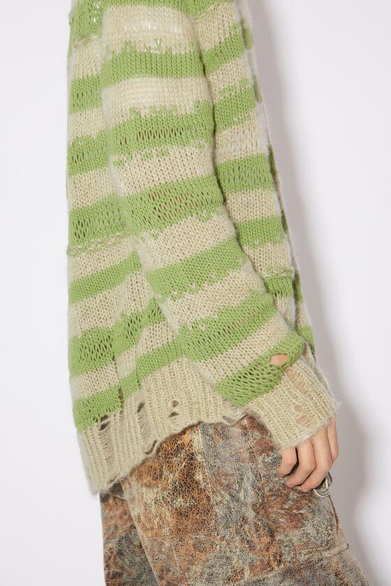 Distressed stripe cardigan Product Image