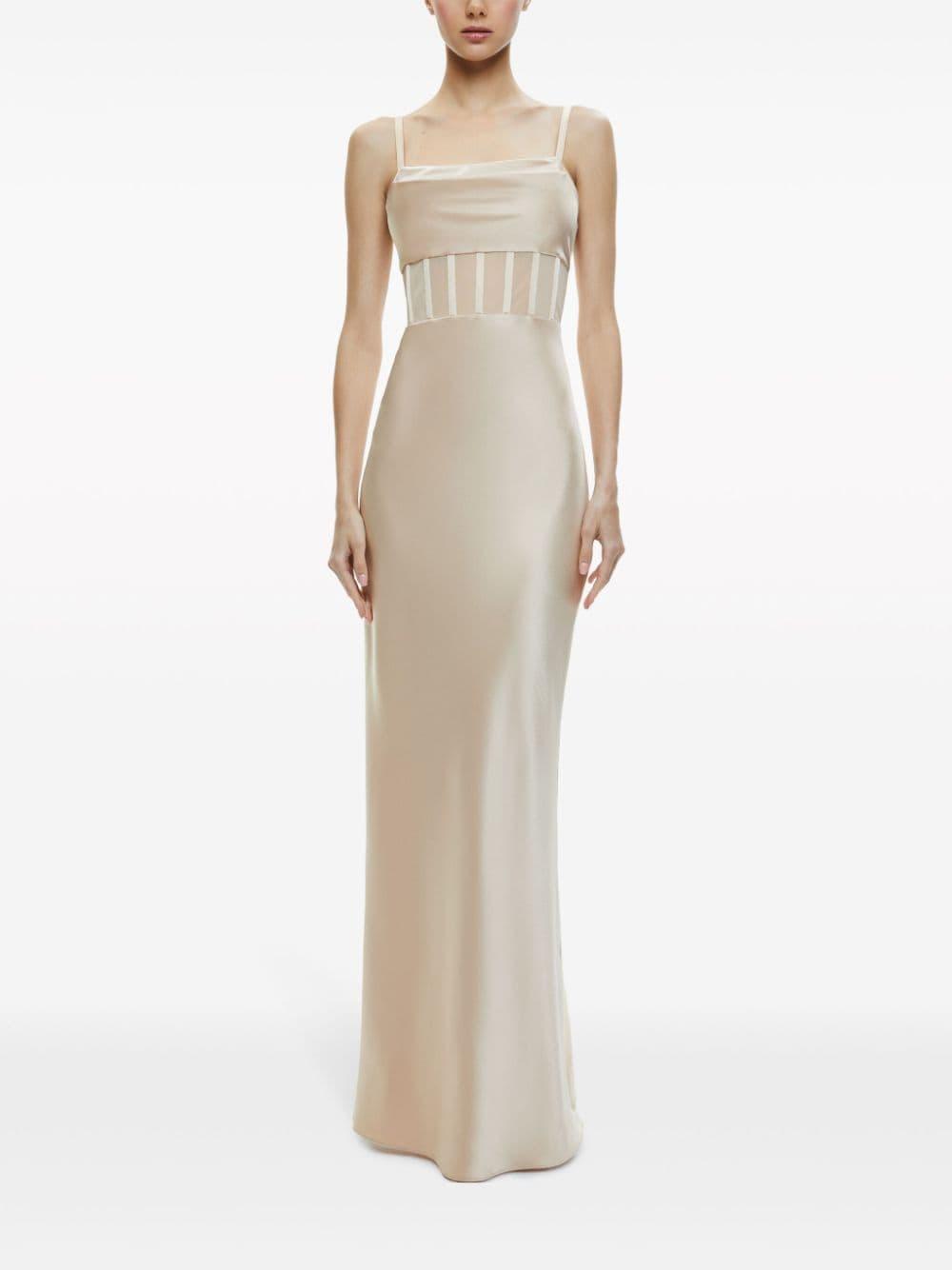 Valentina satin maxi dress Product Image