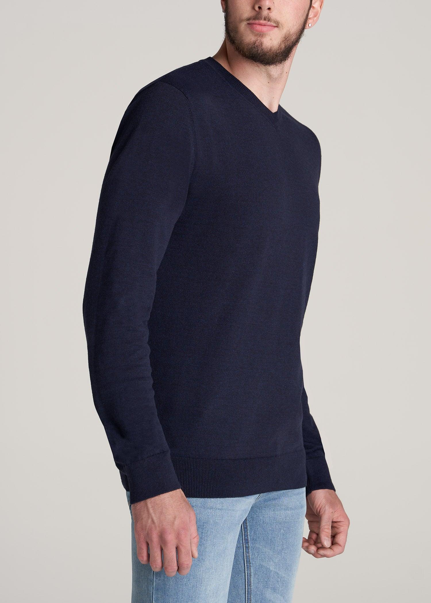 Everyday V-Neck Tall Men's Sweater in Patriot Blue Male Product Image