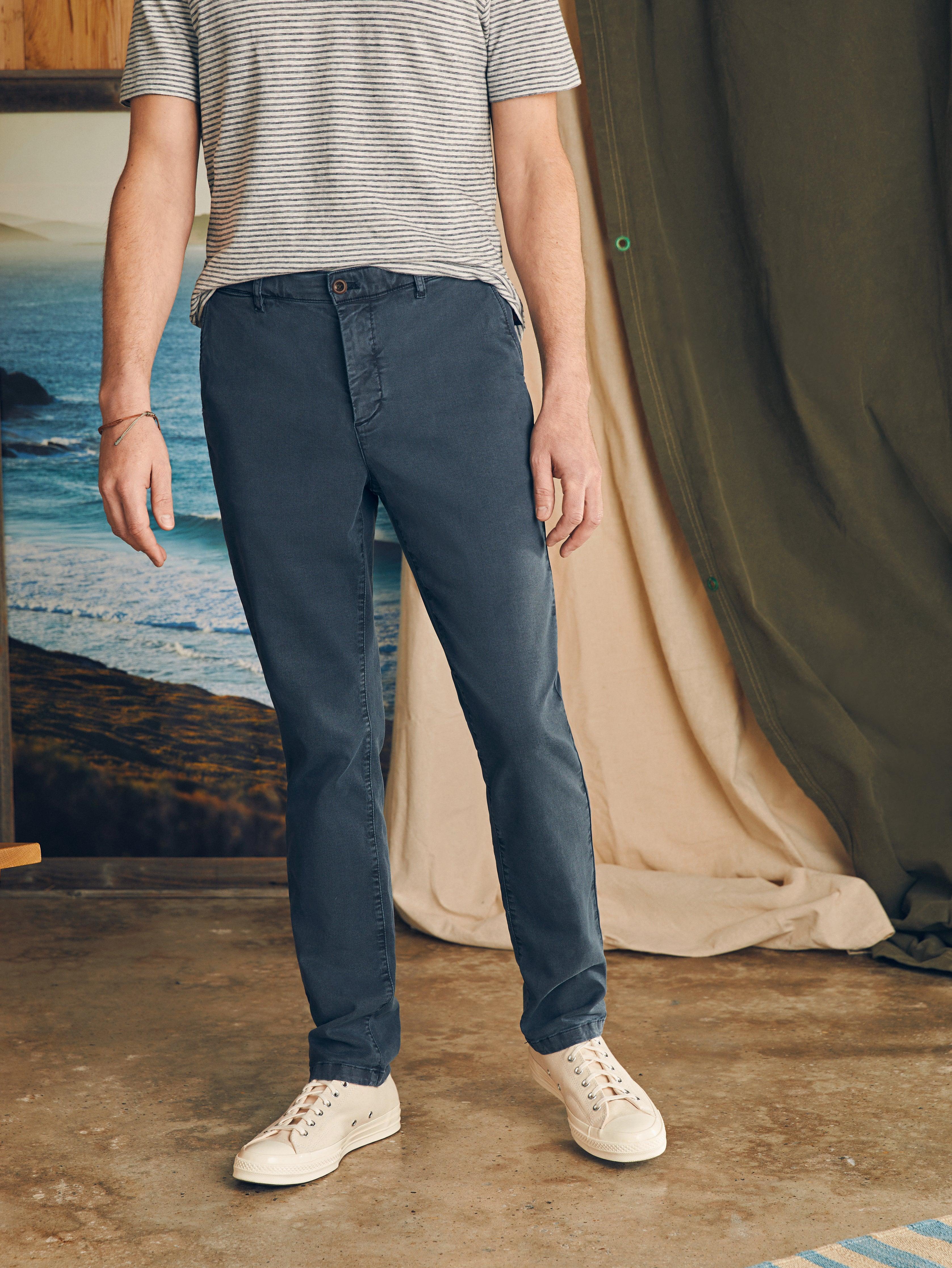 Coastline Stretch Chino (32" Inseam) - Blue Nights Male Product Image