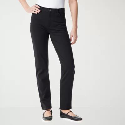 Gloria Vanderbilt-Plus Womens High Rise Straight Pull-On Pants Product Image