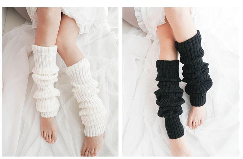 Ribbed Knit Leg Warmers Product Image