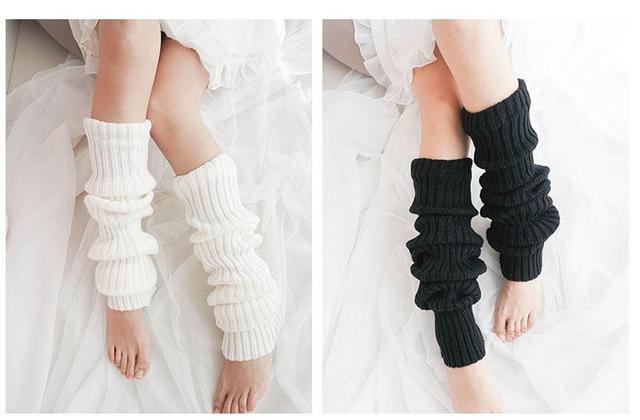 Ribbed Knit Leg Warmers Product Image