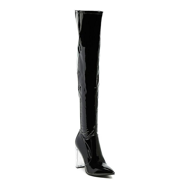 London Rag Noire Womens Thigh High Boots Product Image