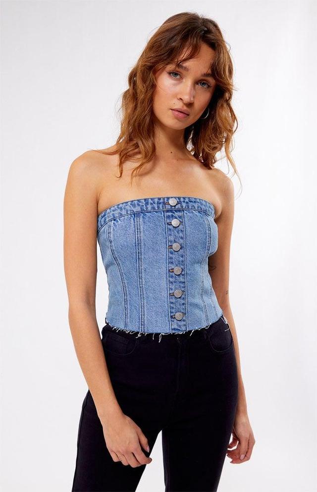 Women's Clemmie Denim Tube Top Product Image