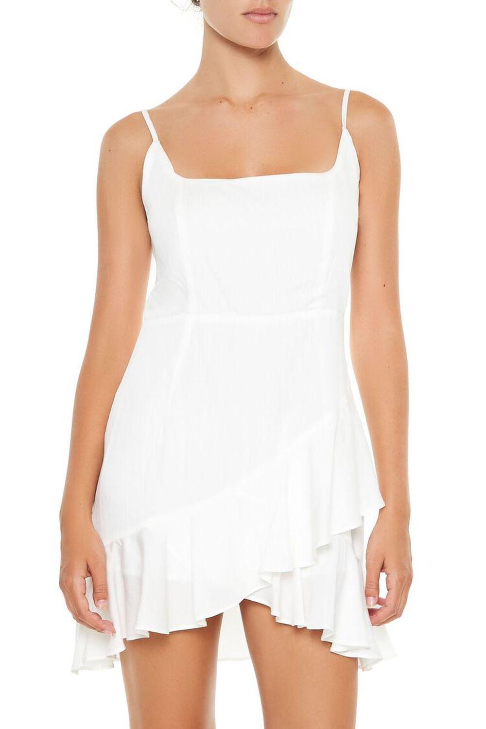 Flounce Tulip-Hem Mini Dress | Forever 21 Product Image