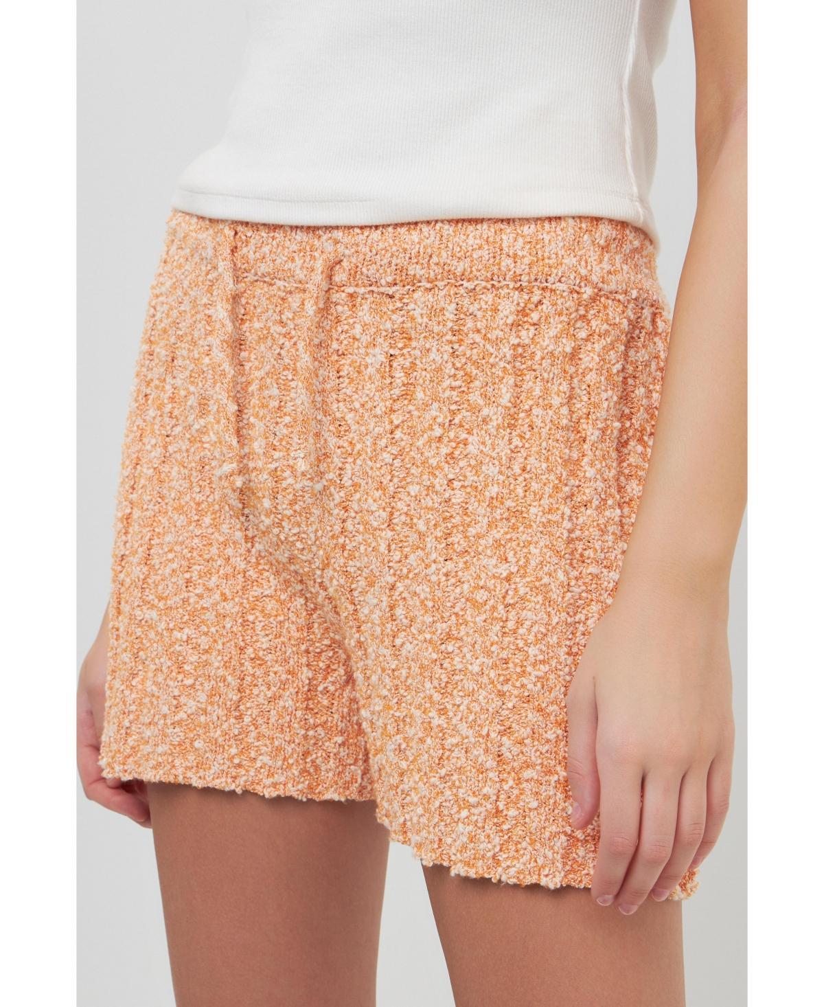 Free the Roses Cozy Cotton Blend Cable Knit Shorts Product Image