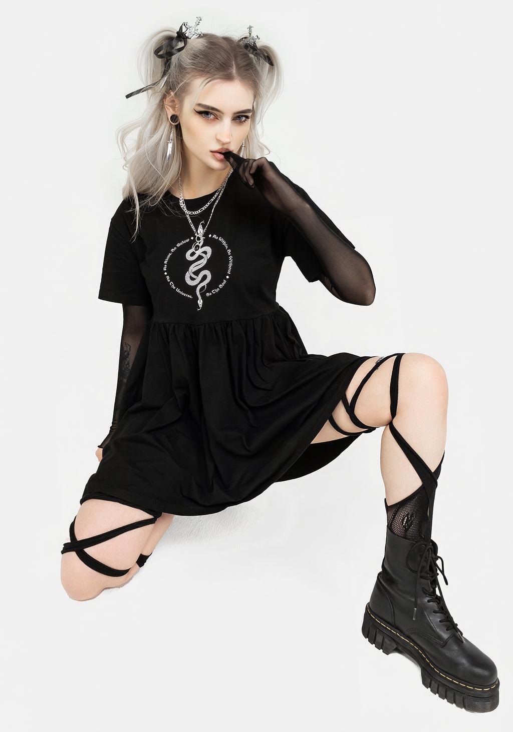 Hermetica Jersey Skater Dress Product Image