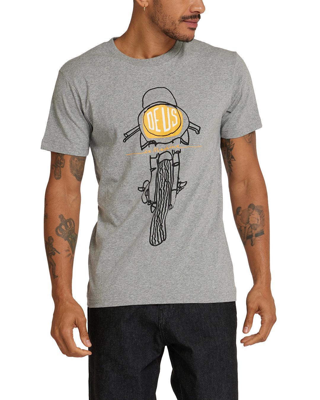 Frontal Matchless Tee - Grey Marle Product Image