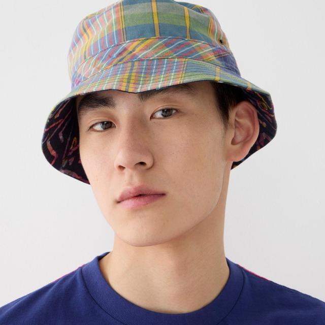 Reversible bucket hat in madras Product Image