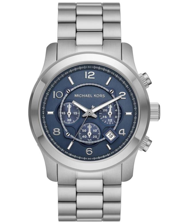 Michael Kors Unisex Runway Chronograph Black Stainless Steel Bracelet Watch, 45mm Product Image