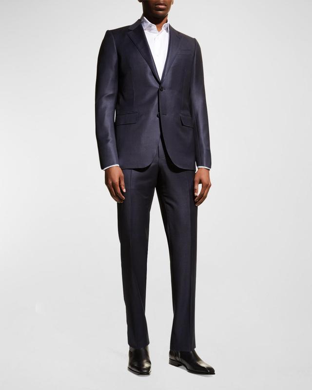 Mens Wool Tic-Weave Suit Product Image