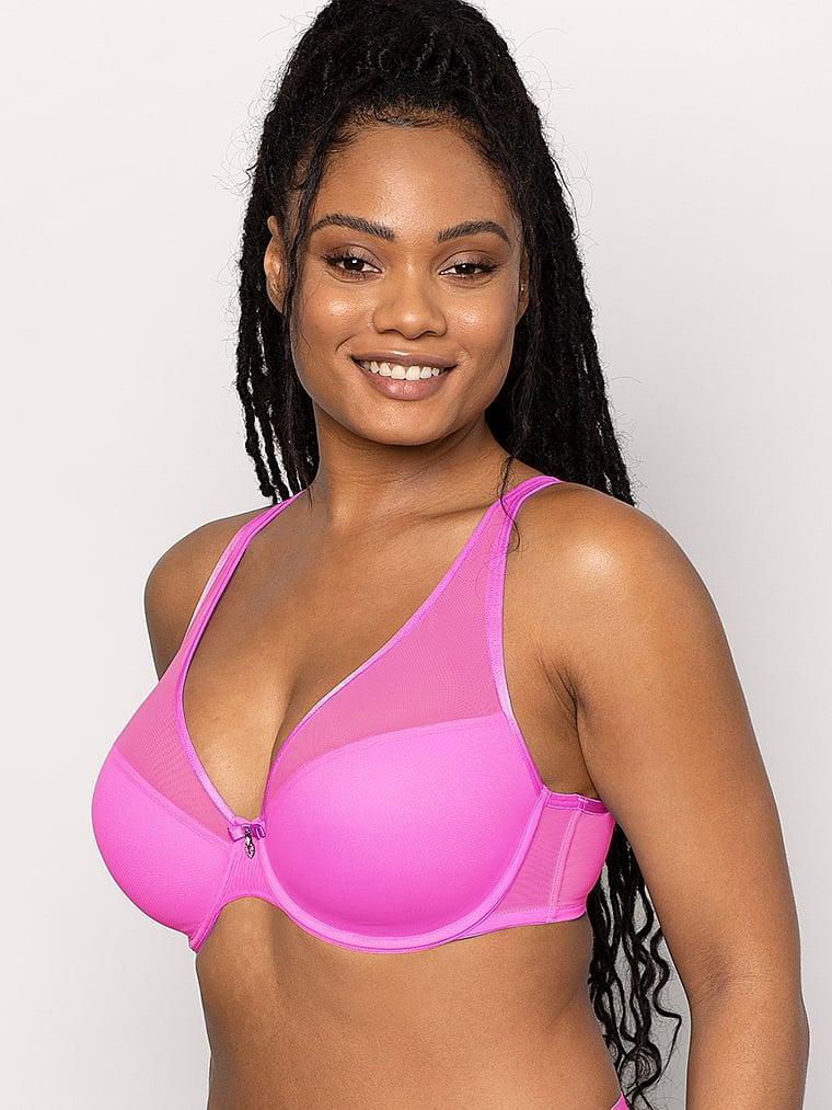 Sheer Mesh Plunge T-Shirt Bra Product Image