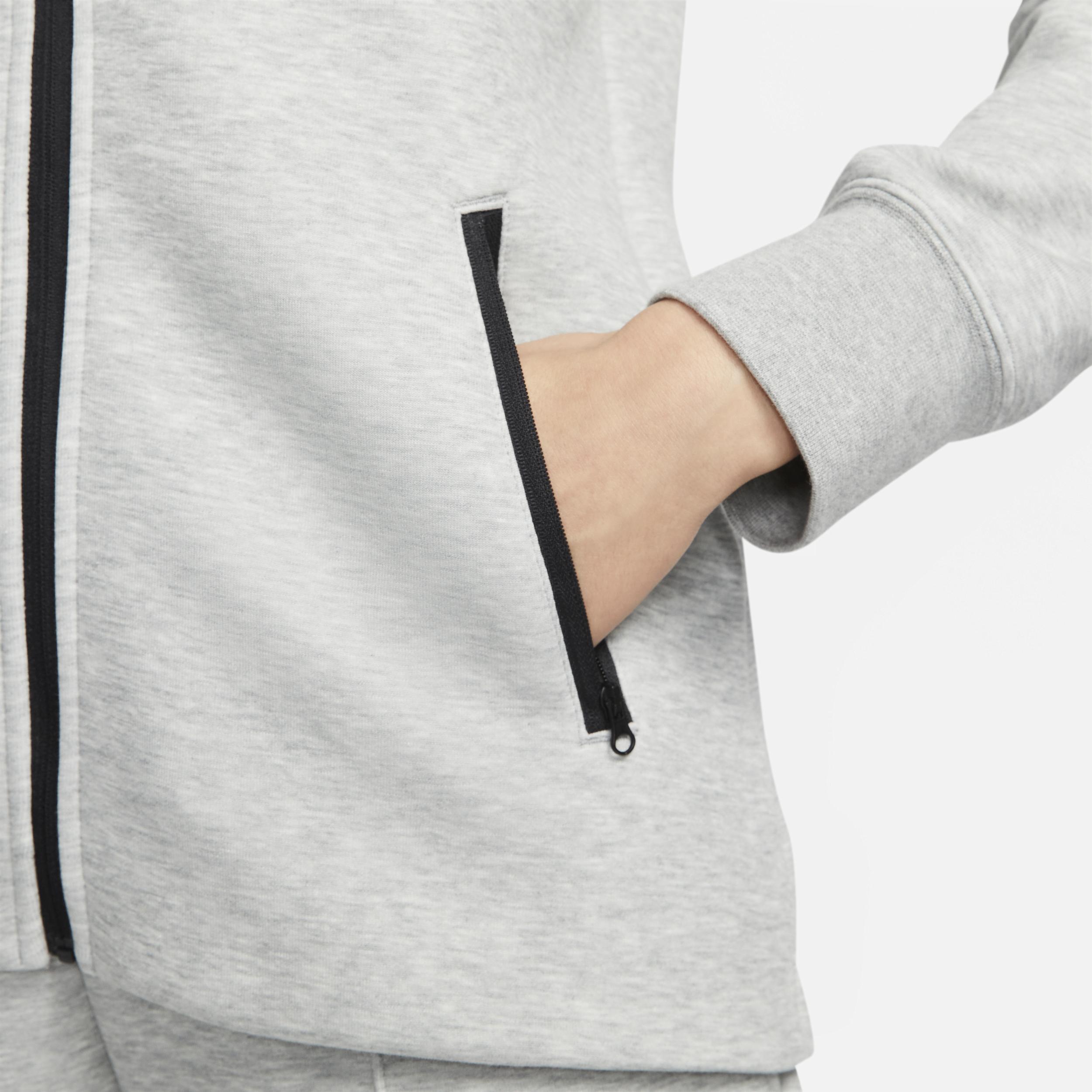 Nike Womens Nike NSW Tech Fleece WR Full-Zip Hoodie - Womens Grey/Black Product Image