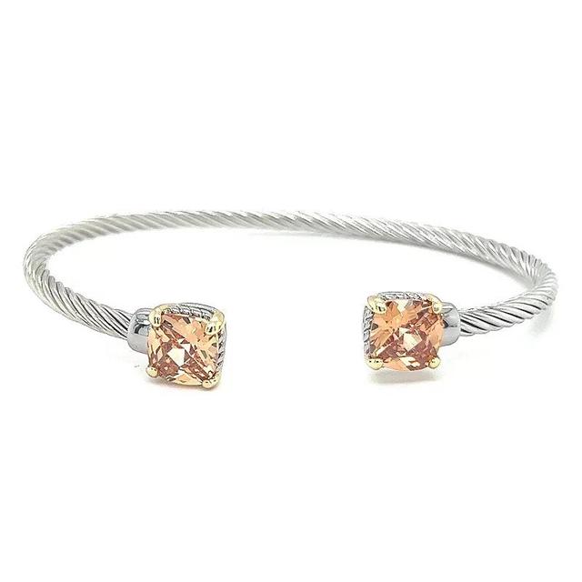 Juvell Two-Tone 18k Gold Plated Citrine Bracelet, Womens, Two Tone Product Image