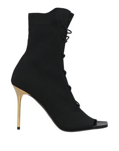 BALMAIN Coin Heeled Ankle Boots In Black Product Image