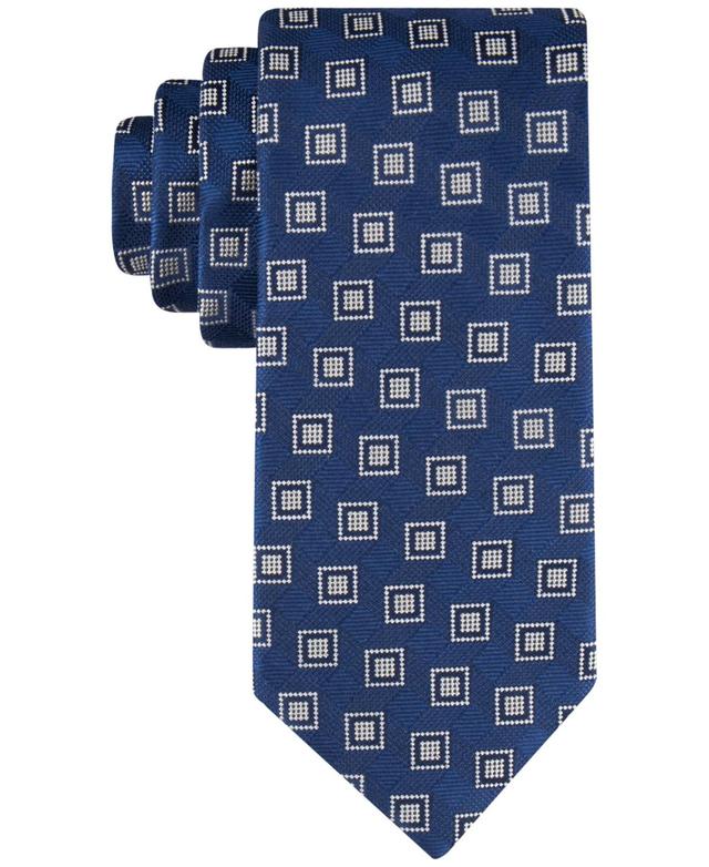 Tommy Hilfiger Mens Retro Square Tie - Navy Product Image