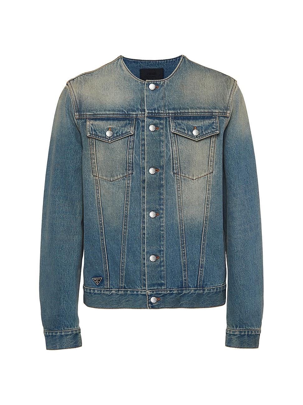 Mens Denim Blouson Jacket Product Image