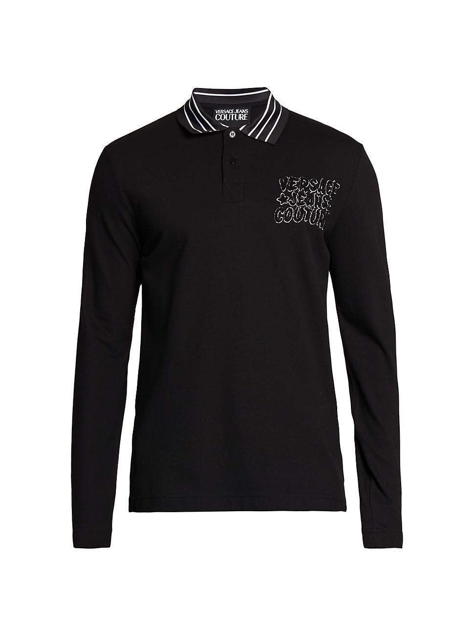 Mens Logo Long-Sleeve Polo Shirt product image