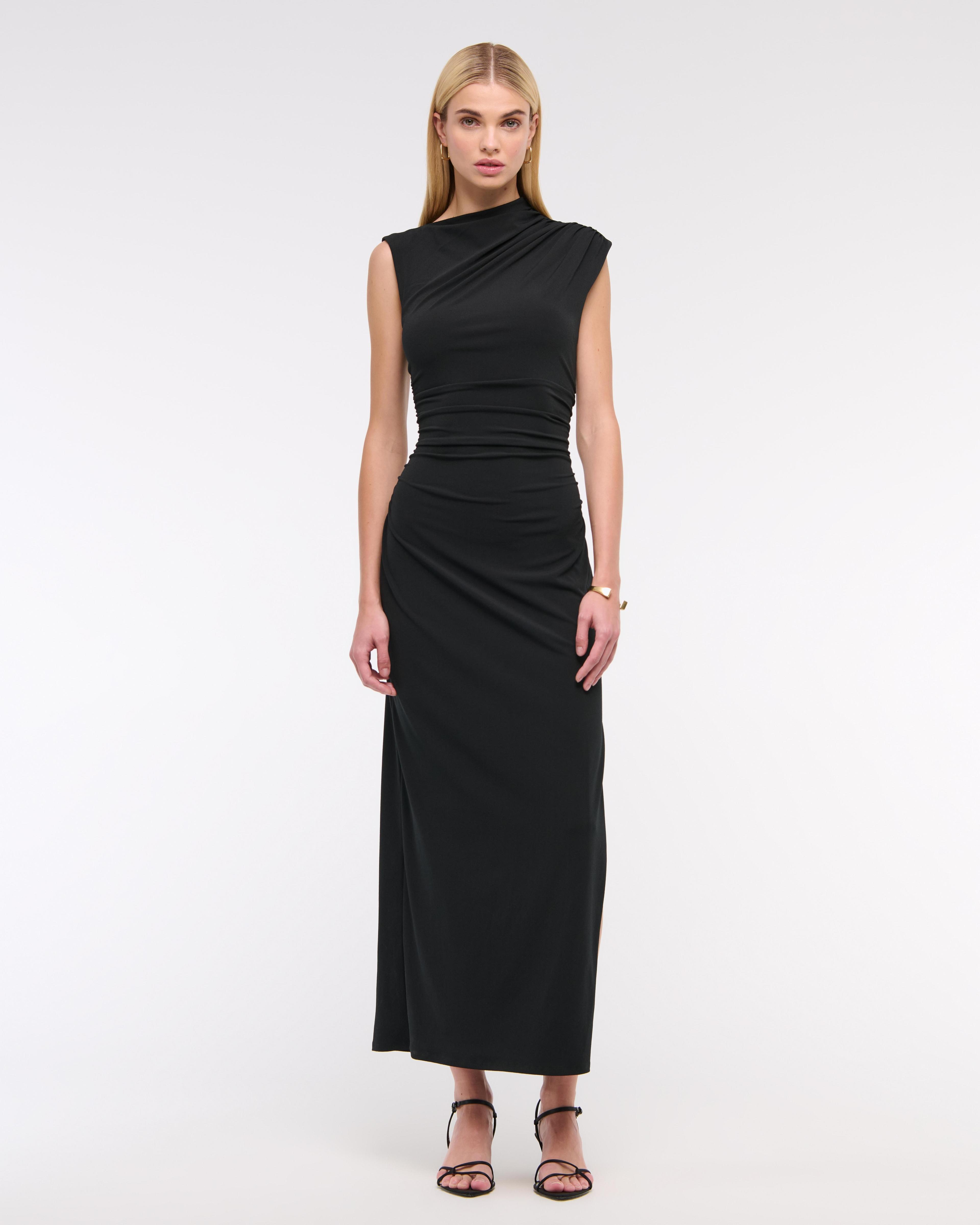 Mockneck Knit Midi Dress Product Image