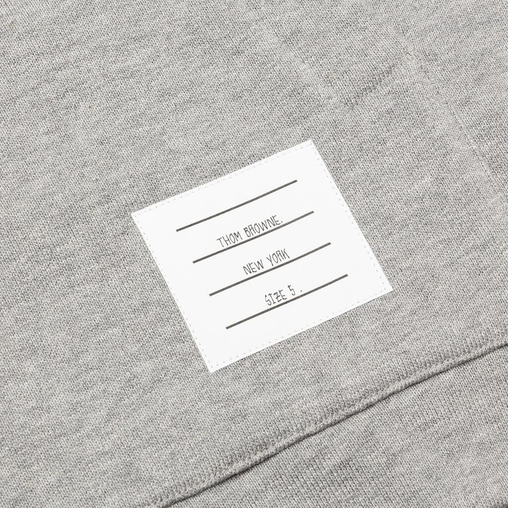 Zip-Up Pullover Hoodie - Light Grey Male Product Image