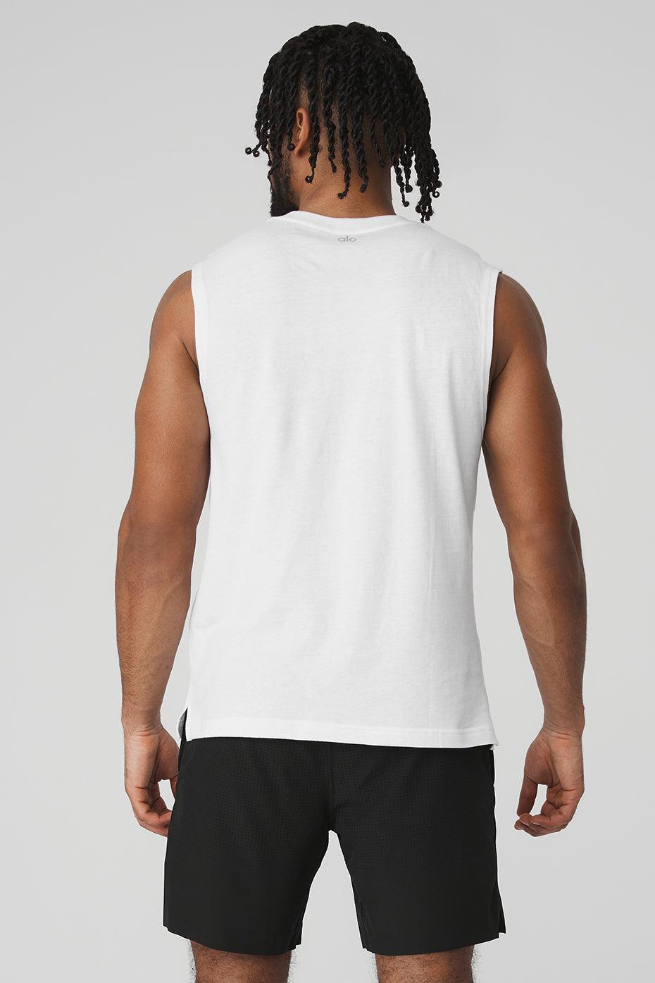 The Triumph Muscle Tank - White Male Product Image