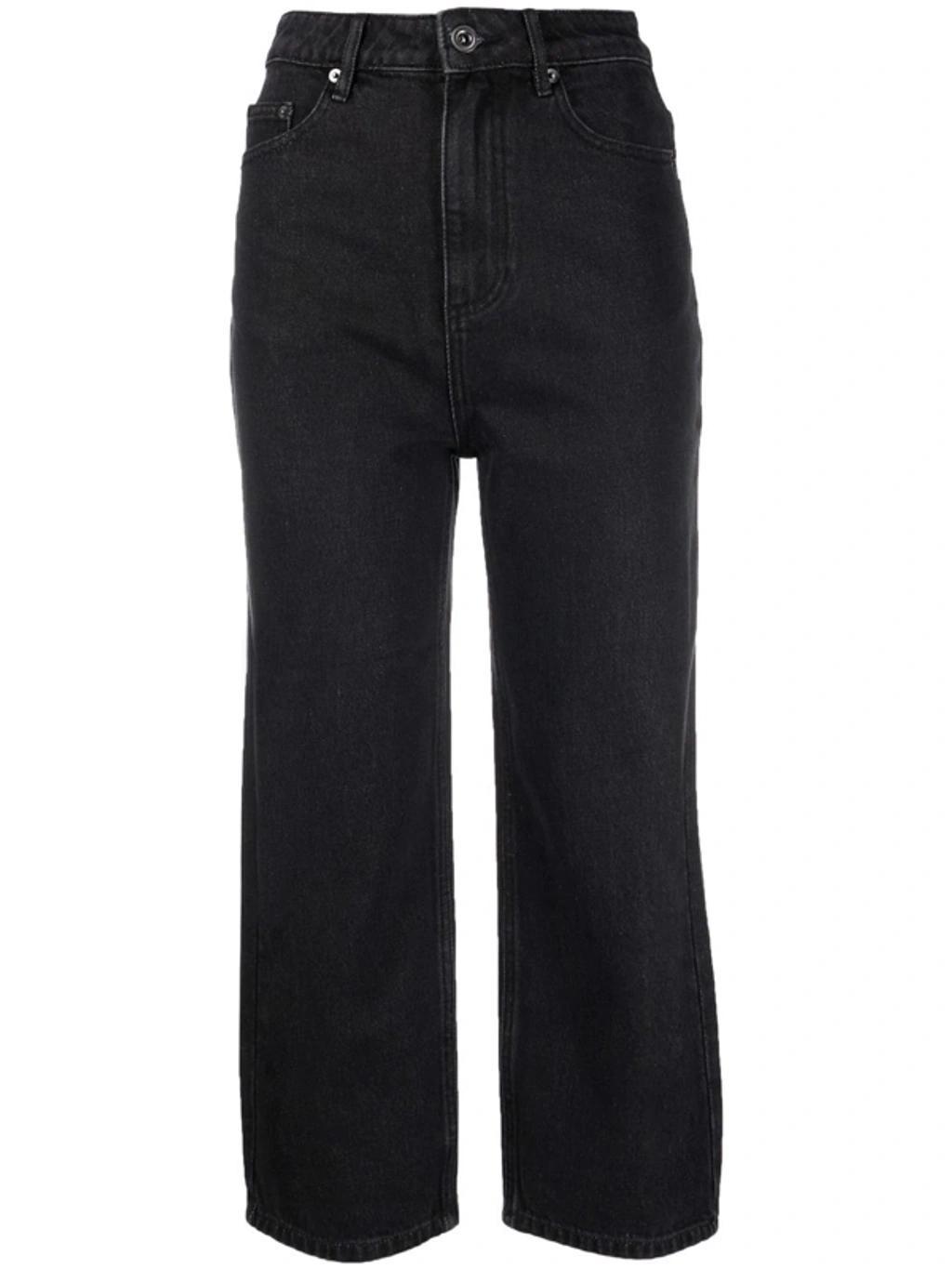 Straight-leg Cropped Jeans In Black product image