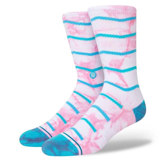 STANCE x WADE Mens Tie-Dye Chevron Crew Casual Socks - L Product Image