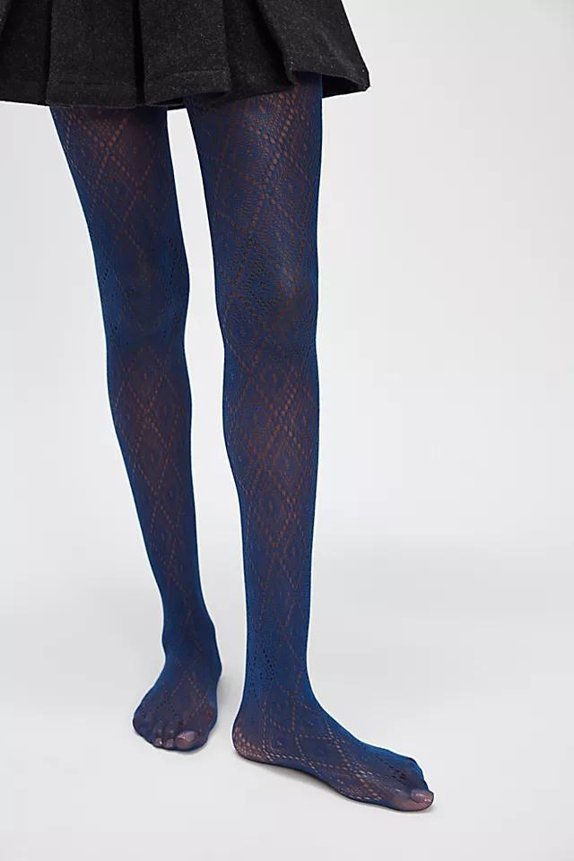 Framed Diamonds Net Tights Product Image