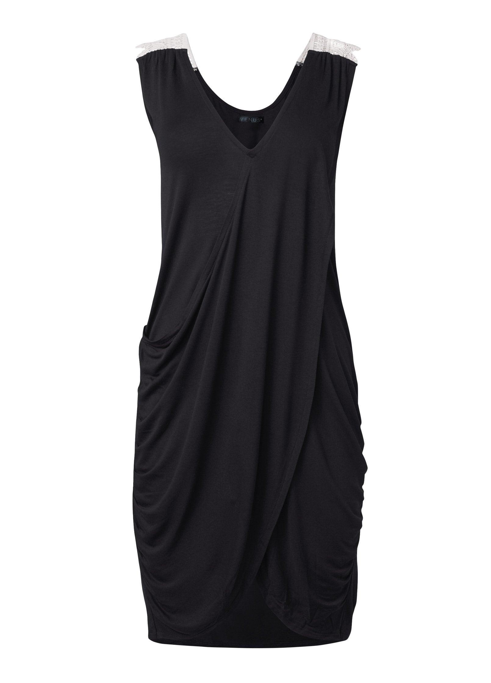 Overlay Cover-Up Dress - Black Beauty Product Image