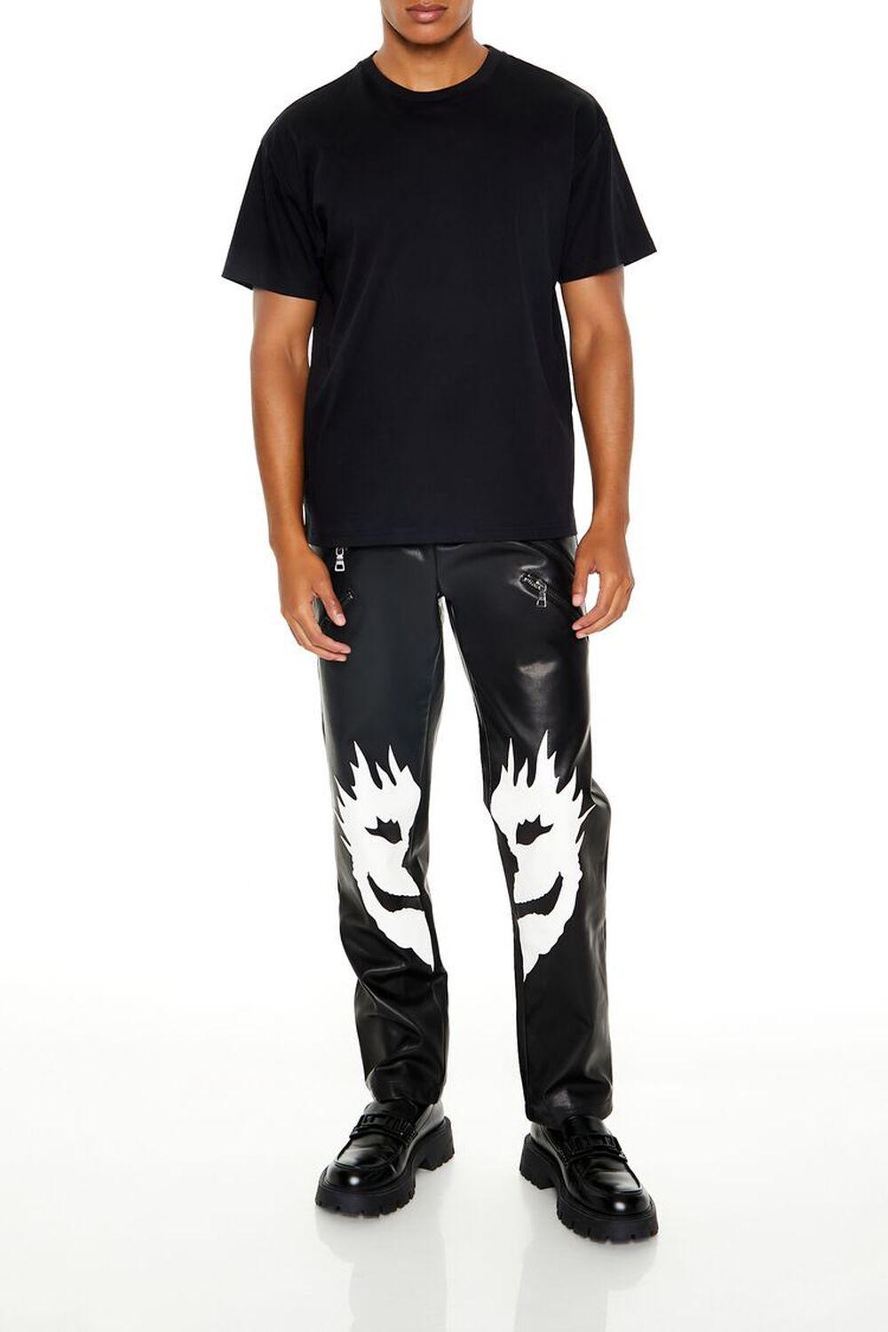 Split Face Faux Leather Pants | Forever 21 Product Image