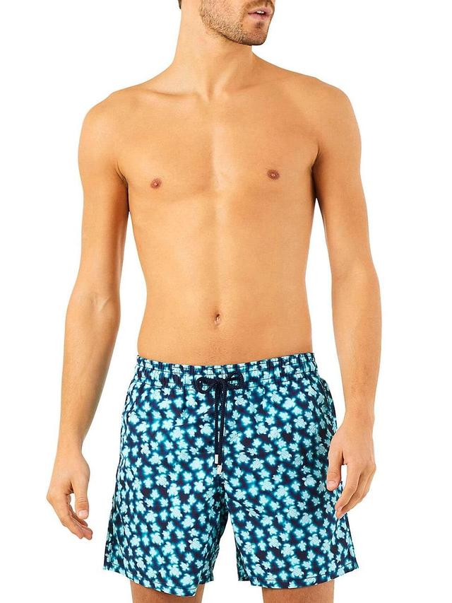 Mens Blured Turtles Swim Trunks Product Image