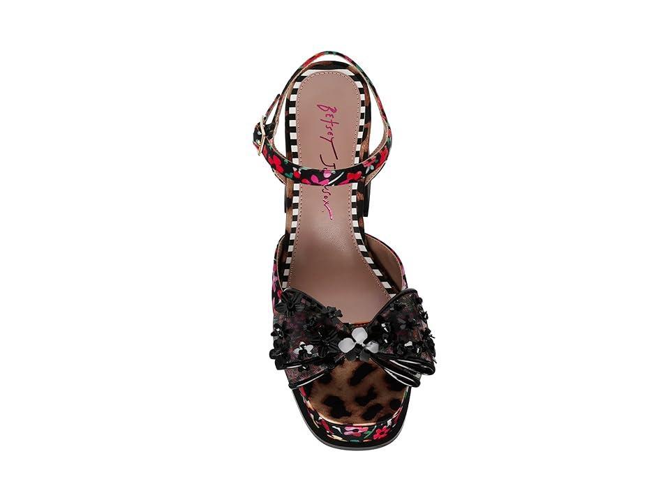 Blue by Betsey Johnson Lilie (Black Ditsy Floral) Women's Sandals Product Image