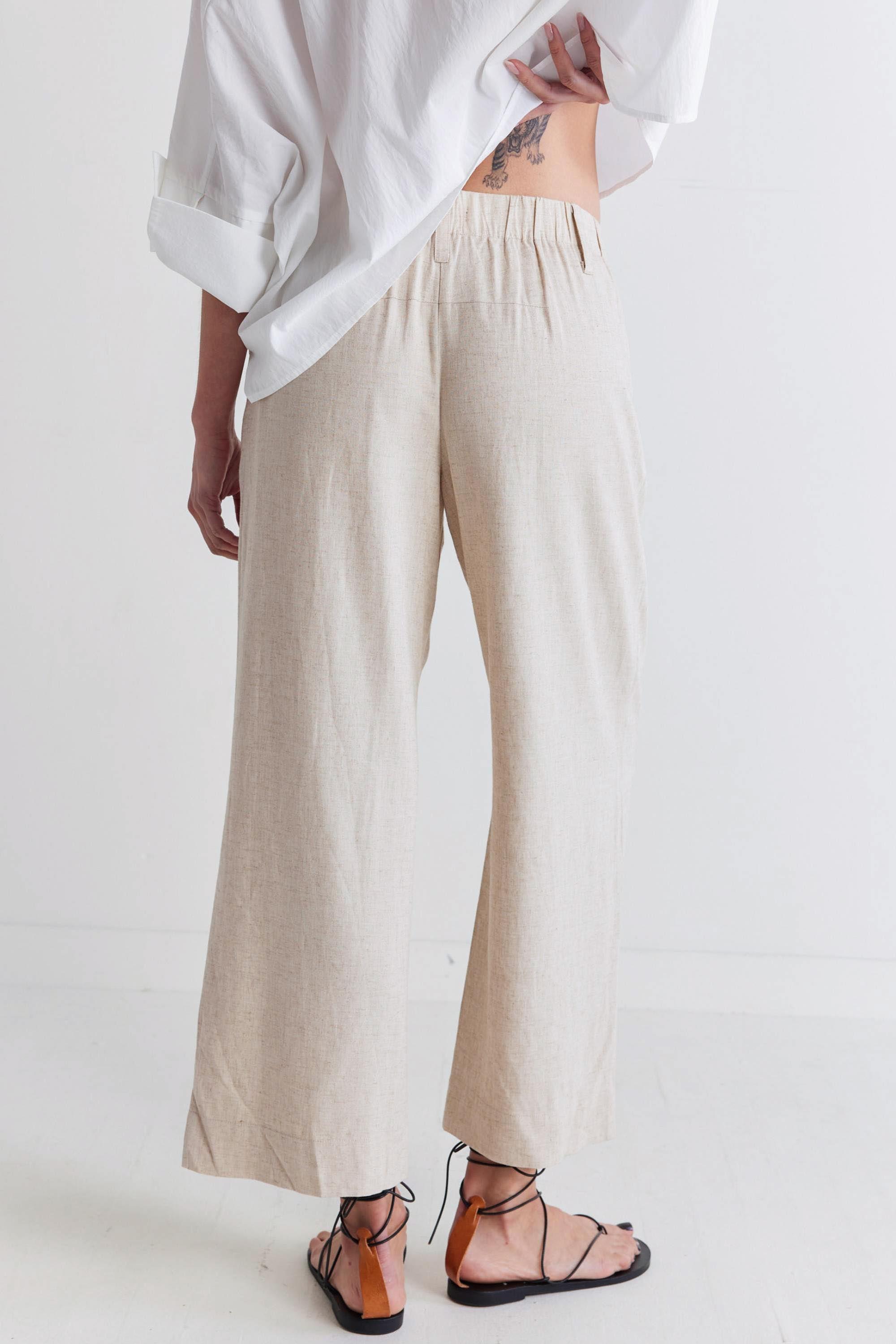 Linen A-Line Pants Product Image