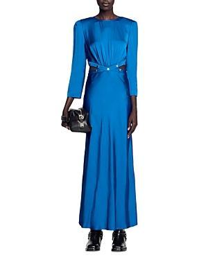 Womens Satin Finish Maxi Dress Product Image