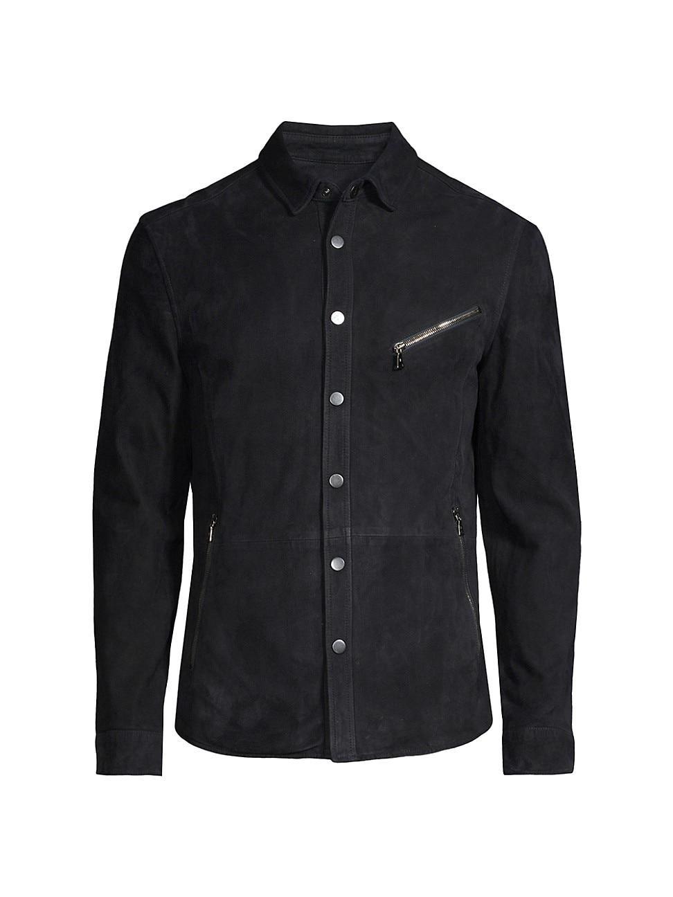 John Varvatos Suede Shirt Jacket Product Image