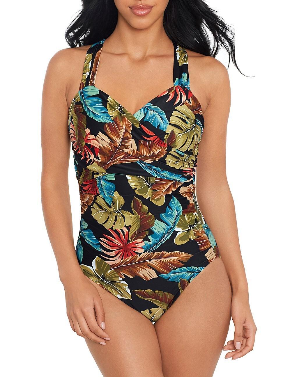 Womens Aloe Nico Palm One-Piece Swimsuit Product Image