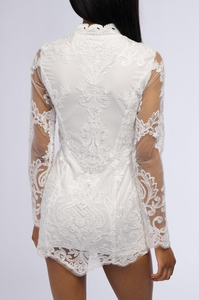 CHARLOTTE EMBROIDERED MINI DRESS Product Image