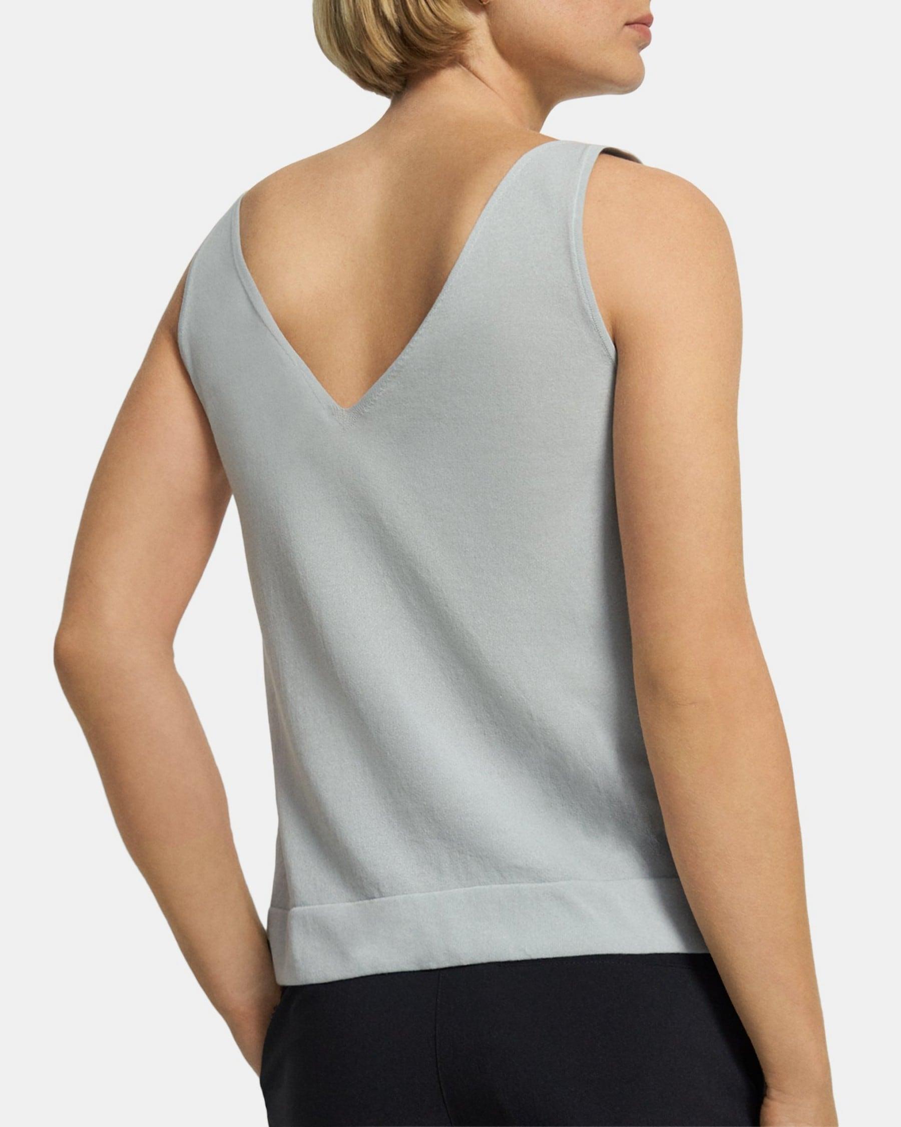 Twisted Tank Top in Cotton Blend Product Image