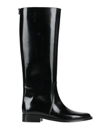 SAINT LAURENT Woman Boot Black Size 7.5 Calfskin product image