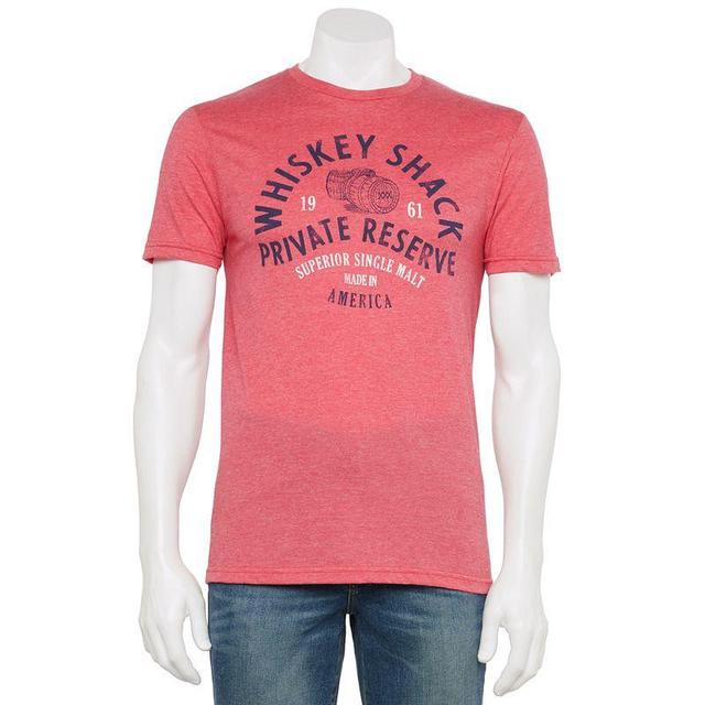 Mens Whiskey Shack Tee Red Grey Product Image