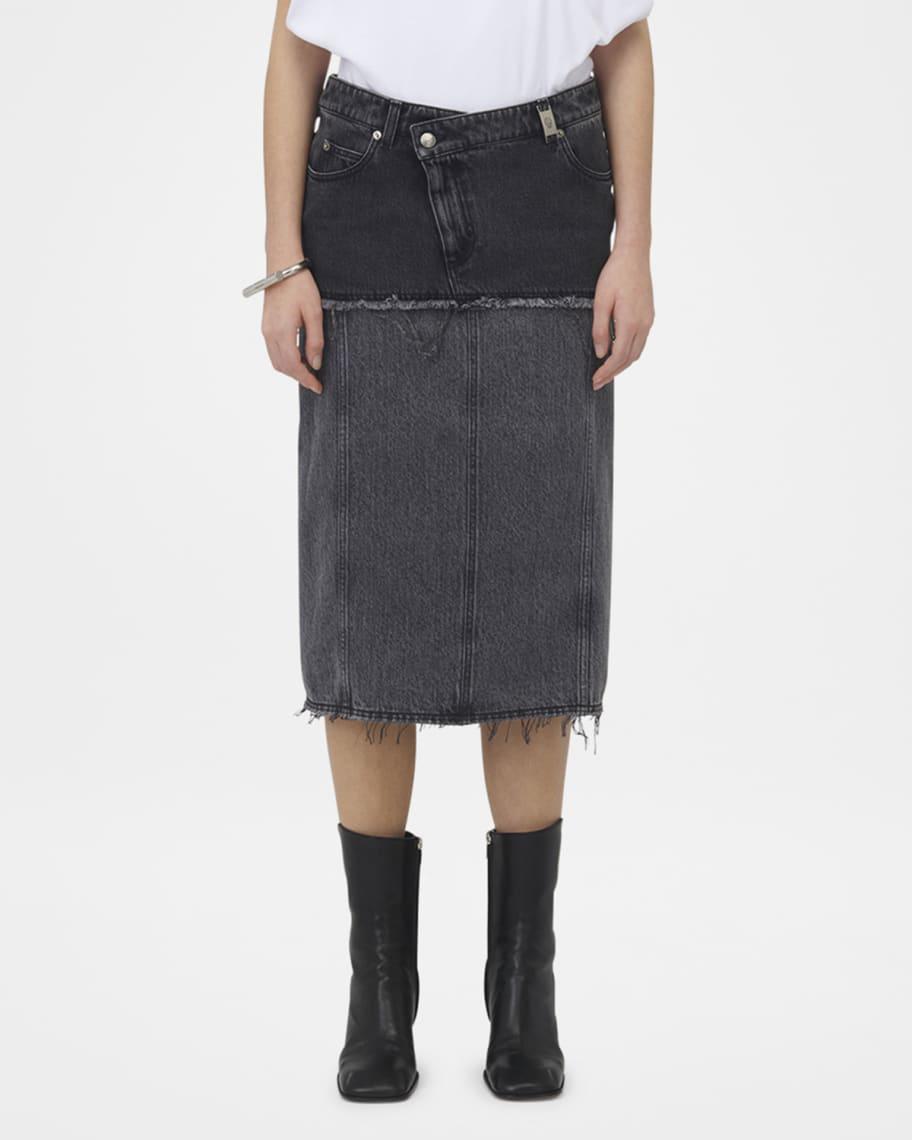 Hybrid Denim Midi Skirt product image