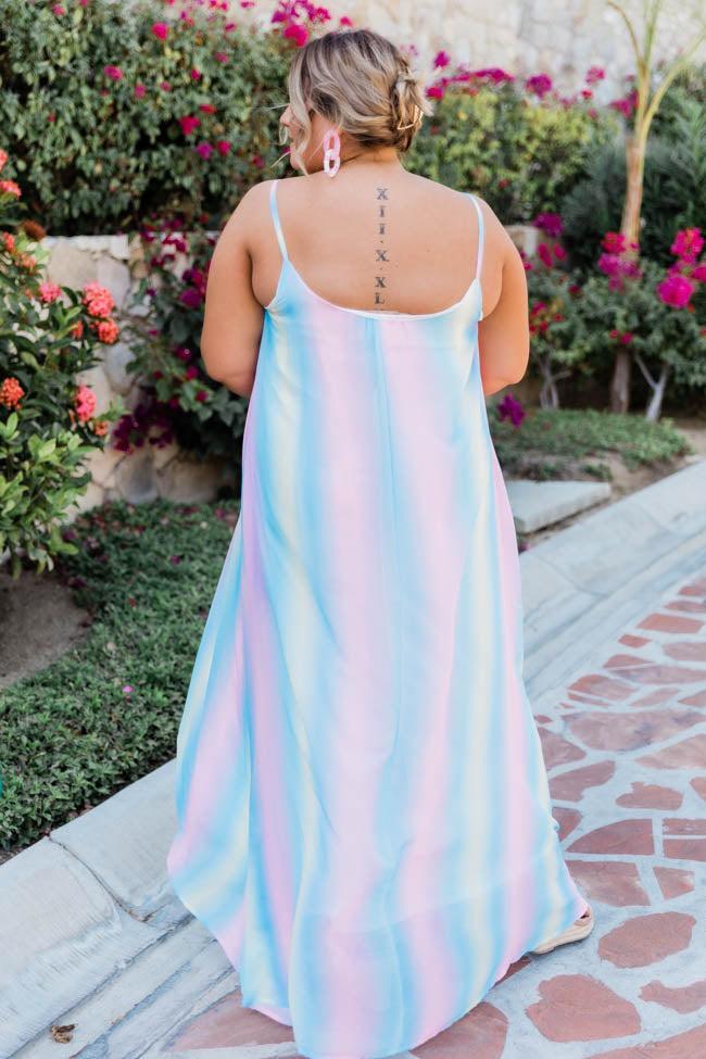 Oceans Of Love Multi Ombre Maxi Dress FINAL SALE Product Image