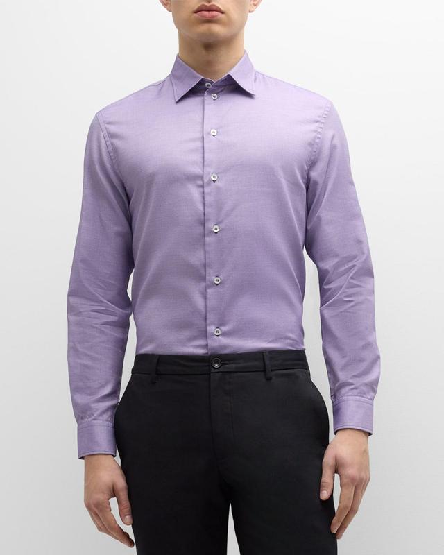 Mens Dot Cotton-Blend Sport Shirt Product Image